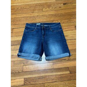 KUT from the Kloth Catherine Boyfriend Shorts Womens Sz 12 Blue Denim Mid Rise